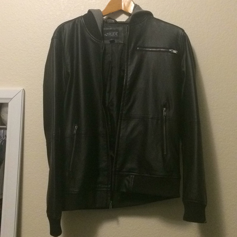 Unisex pleather jacket